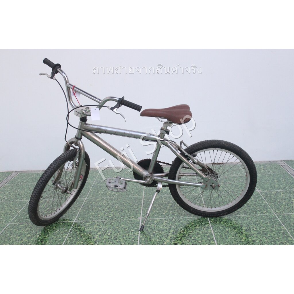 จักรยาน BMX ญี่ปุ่น - ล้อ 20 นิ้ว - ไม่มีเกียร์ - สีเงิน [จักรยานมือสอง]
