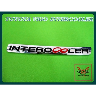 TOYOTA VIGO INTERCOOLER EMBLEM "RED" &amp; "BLACK" STICKER (1 PC.) // โลโก้ สติ๊กเกอร์ สัญลักษณ์แผ่นข้อความ