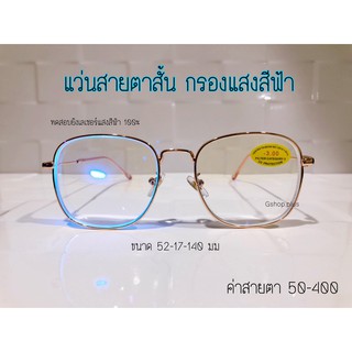 แว่นสายตาสั้นกรองแสงสีฟ้า Blueblock7513A