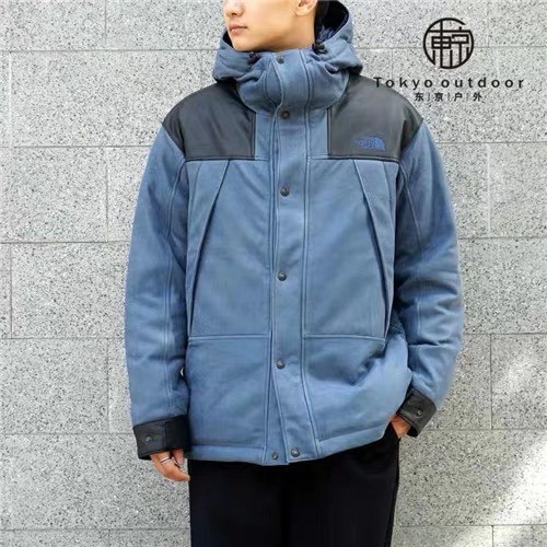 The North Face Purple Label Mountain Down Leather Jacket Id Indigo Shopee Thailand