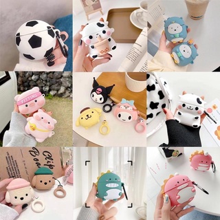 เคสหูฟังซิลิโคน ลายการ์ตูนไดโนเสาร์ หัวใจน่ารัก สําหรับ AirPods 4 pro 4 mini 4 pro 5 AirPods 4 mini