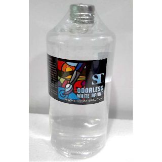 (KTS)น้ำยาลบ สีเพ้นท์แก้ว(ล้างพู่กัน) ST Odorless White Spirit 500 ml.