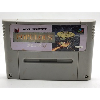 ตลับแท้ [SFC] [0088] Populous (Japan) (SHVC-P0) Super Famicom