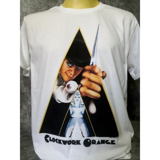 เสื้อวงนำเข้า Clockwork Orange Movie Gangster Political Economic Punk Oi Skinhead Anti-Hero Style Vintage T-Shirt