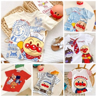 พร้อมส่ง Anpanman ไซส์ 130 // เสื้อยืดเด็กแขนสั้น ลาย อันปังแมน Anpanman