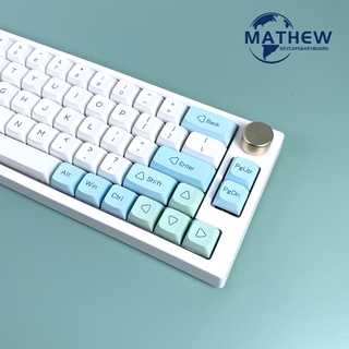 Ice mint Keycap XDA Profile 132keys PBT Sublimation Support 61/64/68/78/84/87/96/980/108