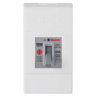 เซฟตี้เบรกเกอร์ HACO SB-N20L 20A SAFETY BREAKER HACO SB-N20L 20A