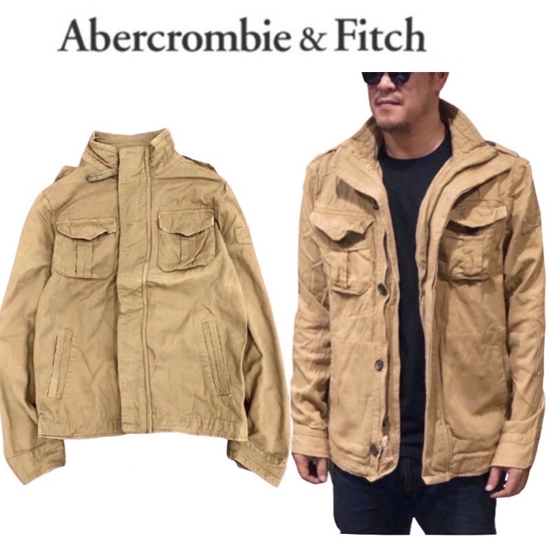 เสื้อนอก เสื้อทหาร Jacket แจ็คเก็ต แต่งเซอร์ ขอบรุ่ย ☮️งาน 💢ABERCROMBIE &FITCH💢แท้💯% (JK495)