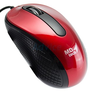 USB Optical Mouse MD-TECH (MD-18) Red/Black