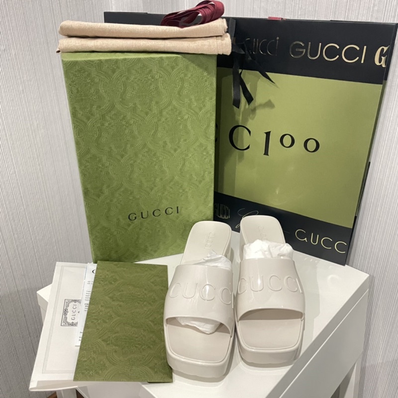 ❌ขายแล้วค่ะ❌ New Gucci Rubber Sandals size 39 ของแท้ค่ะ