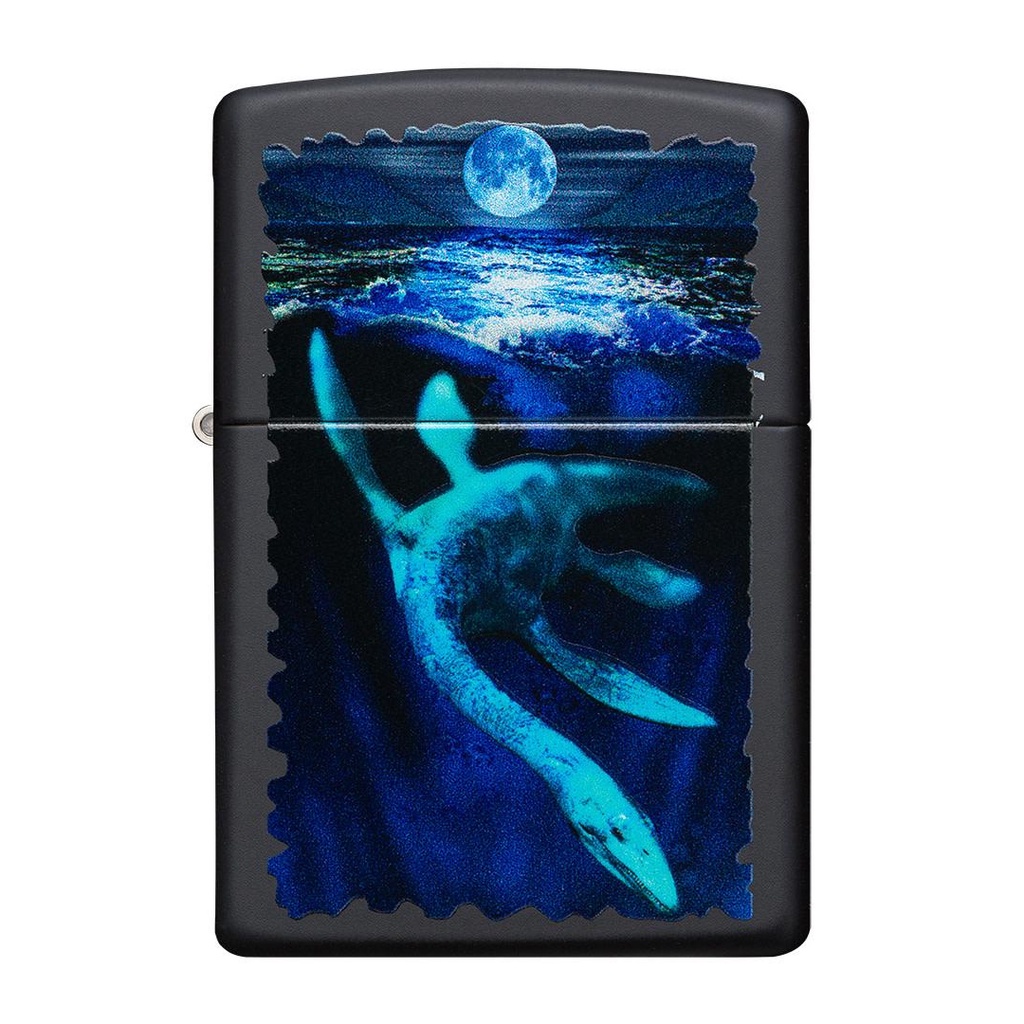ซิปโป้ รุ่น 49697 Black Light Loch Ness ของแท้ รับประกันตลอดชีิวิต นำเข้าและจำหน่ายโดยตัวแทนจำหน่าย