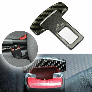 Safety Belt Buckles Real Carbon Fiber Trucks Car Seat Safty Belt Alarm Canceler Stopper