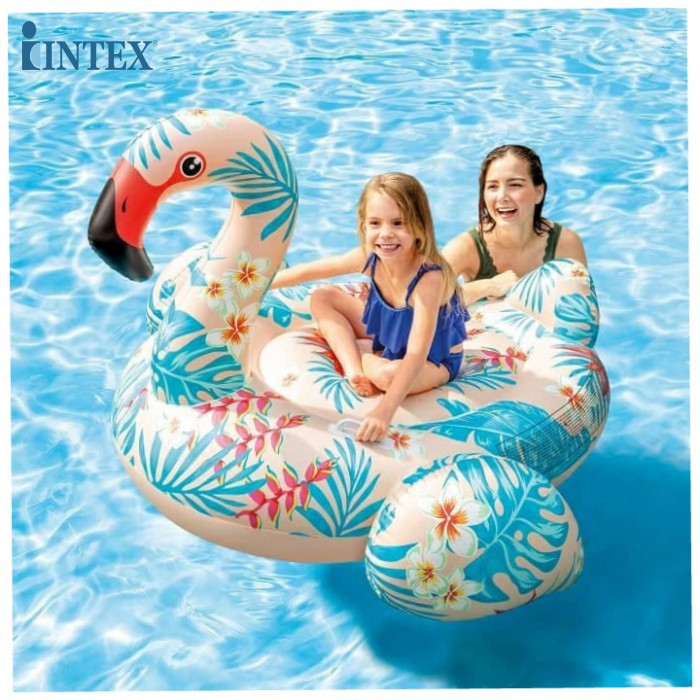 sale INTEX แพเป่าลม แพเป่าลมฟลามิงโกลายดอก TROPICAL FLAMINGO RIDE-ON รุ่น 57559