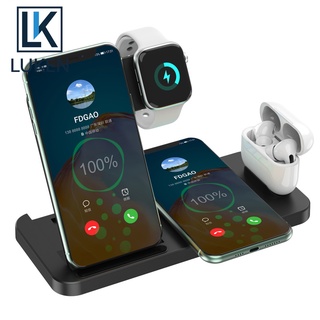 Luken แท่นชาร์จไร้สาย 15W Qi 4 in 1 ชาร์จเร็ว สําหรับ App Watch 7 6 SE 5 3 AirPo Pro iP 13 12 11 XS XR X 8