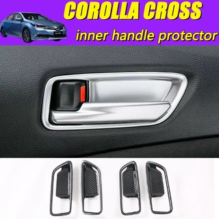 กรอบมือจับประตูด้านใน คาร์บอนไฟเบอร์ สําหรับ Toyota Corolla Cross