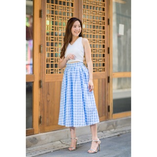 Babyblue balloon scotte skirt