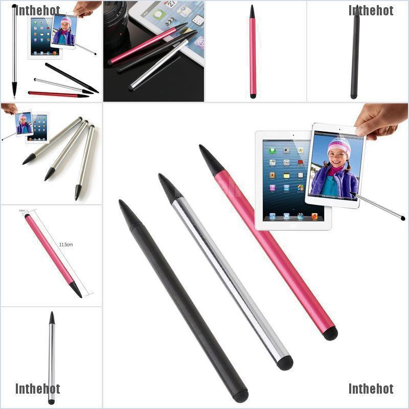 Inthehot✿ 2 in1 ปากกาทัชสกรีน สําหรับ iPhone iPad Samsung แท็บเล็ต โทรศัพท์มือถือ