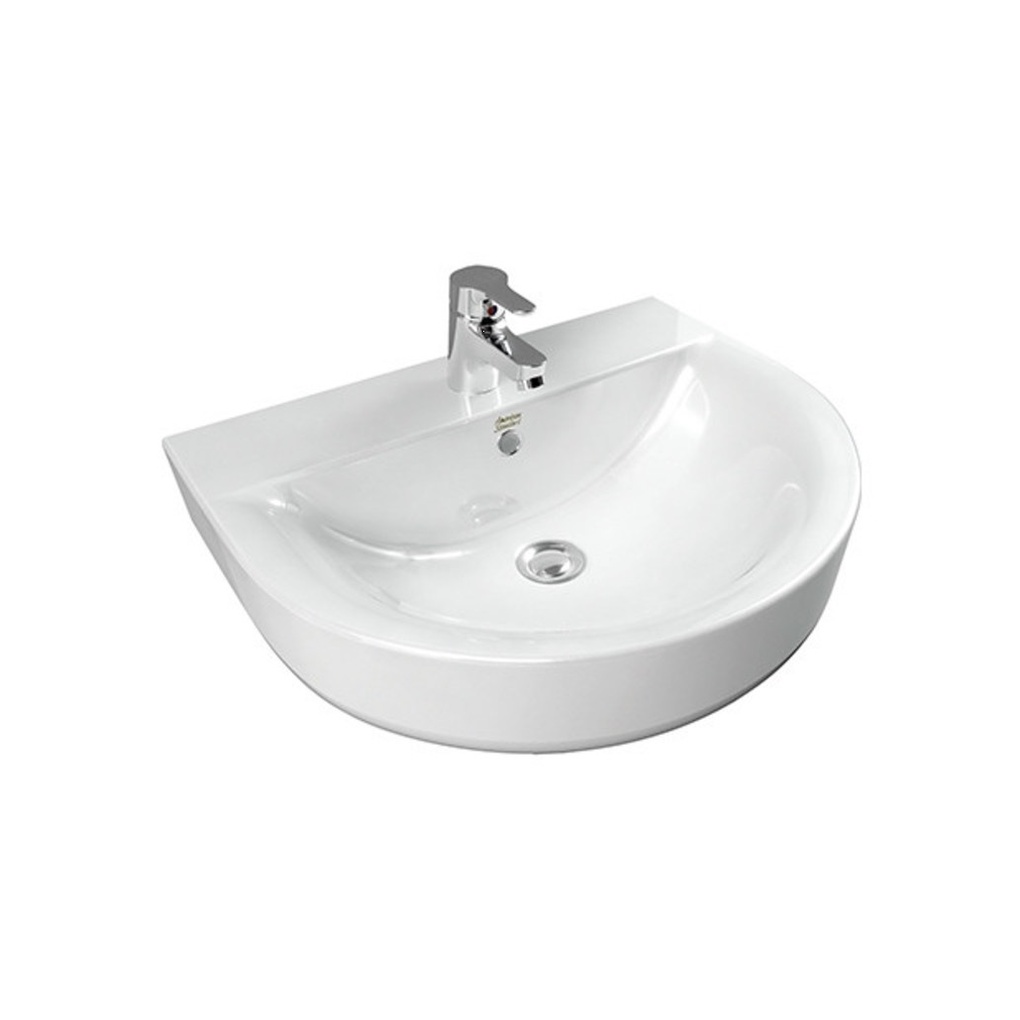 GlobalHouse American Standard อ่างล้างหน้าแบบแขวน **ไม่รวมก๊อกน้ำ** รุ่น คอนเซ็ป ดี-เชป TF-0553-WT ส