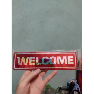 สติกเกอร์ ยินดีต้อนรับ WELCOME 19x5 cm