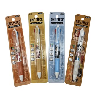 M&amp;G ปากกาลูกลื่น 4 สี One Piece QBP803A9