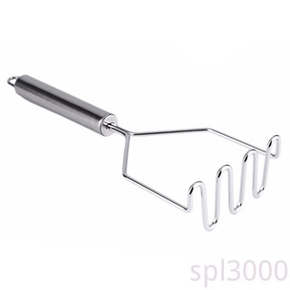 SPL-Stainless Steel Wave Shape Potato Masher Cutter Tool Kitchen Gadget Tools Sweet Potato Masher