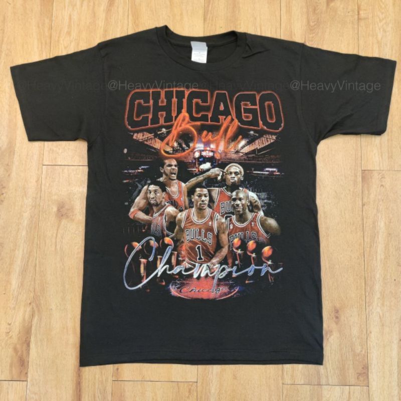 CHICAGO BULLS [CHAMPION] เสื้อบาสเกตบอล วินเทจ heavy vintage shirt