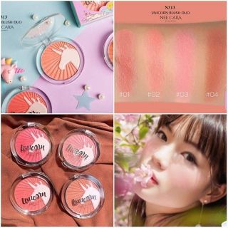 ของแท้/พร้อมส่ง✅ 🦄 Nee Cara UNICORN BLUSH DUO💜 บลัชออนยูนิคอร์นผสมชิมเมอร์ น่ารัก ฟรุ้งฟริ้ง มากเว่อร์