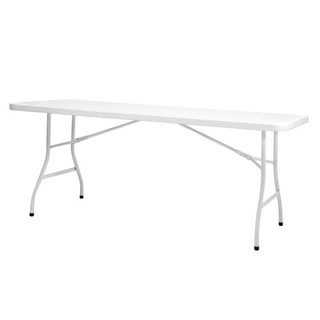 FOLDING TABLE NEW STORM HDPE 180CM โต๊ะอเนกประสงค์ผืนผ้า NEW STORM HDPE 180 ซม. เฟอร์นิเจอร์ปิคนิค เฟอร์นิเจอร์นอกบ้าน ส