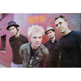 โปสเตอร์ รูปภาพ วงดนตรี Sum 41 ซัมโฟร์ตีวัน โปสเตอร์ติดผนัง โปสเตอร์สวยๆ ภาพติดผนัง poster ส่งEMSด่วนให้เลยครับ