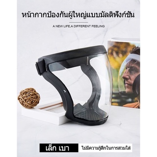 หน้ากาก face shield แบบรัดหัว กันฝุ่นบังหน้า หน้ากากป้องกันไวรัส แบบไม่ขึ้นฝ้า ใส่ปั่นจักรยานเฟสชิว ป้องกันแสงแดด