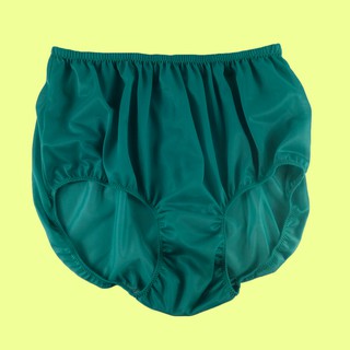 Deep Green High Waist Briefs Panties Silky Soft Nylon Panty Men Underwear Women Knickers Fashion Lingerie