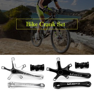 Bike Crank Set Bicycle Bottom Brackets 170MM 130 BCD Foling Bike Crankset Bike Crank Arm with Chainring Bolts