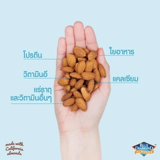 บลูไดมอนด์ อัลมอนด์รสวาซาบิและซอสถั่วเหลือง 110 ก. Blue Diamond Wasabi & Soy Sauce Almonds 110 g