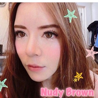 คอนเเทคเลนส์ สี Nudy brown