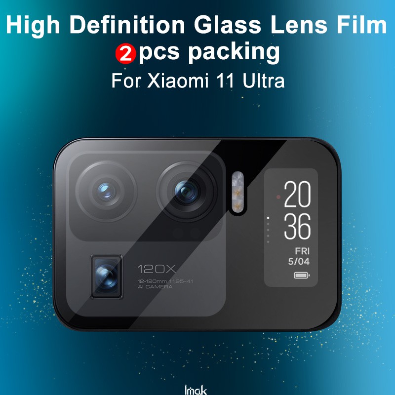 Imak Glass Back Camera Lens Film Protection Xiaomi Mi 11 Ultra Camera Lens Tempered Glass Film 3597