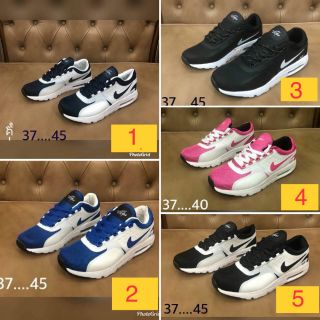 รองเท้าผ้าใบ ผู้ชาย ผู้หญิง 5 สี สำหรับออกกำลังกาย ใส่วิ่ง ทรง Nike สินค้าพร้อมส่ง ไซส์ 37-45  [มีส่งด่วน EMS]