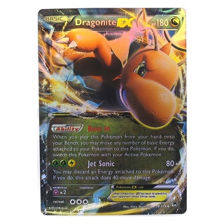 Dragonite EX 74/111 ไคริว Pokemon Matt Card ภาษาอังกฤษ