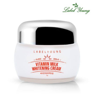 Labelyoung Vitamin Milk Whitening Cream 55g ครีมหน้าสด ครีมน้ำนมเข้มข้น ใช้แล้วโชว์ผิวได้ ให้ความชุ่มชื่นและเพิ่มความขาว