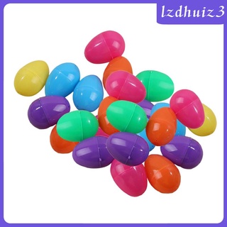 24 Plastic Easter Eggs, Colorful Pastel Colored Decoration for Hiding Treats &amp; Filling Baskets