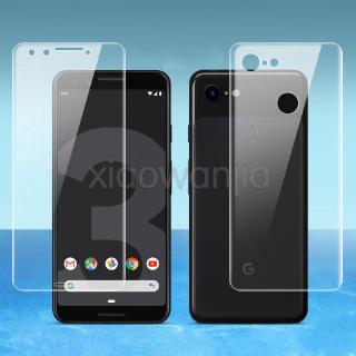 ฟิล์มป้องกันรอยหน้าจอ แบบนิ่ม เต็มจอด้านหน้าและตัวเครื่องด้านหลัง สำหรับ Google Pixel 3 3A XL