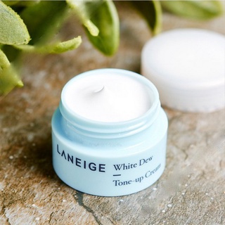 LANEIGE ลาเนจ ครีมบำรุงผิวหน้า White Dew Tone Up Cream 10 Ml กระจ่างใสให้เรียบเนียน สว่างสดใสไร้จุดด่างดำ ผิวแลดูอิ่มน้ำ