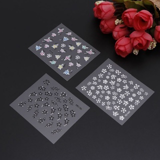 SIY  10 Sheets 3D Design Nail Art Transfer Stickers Manicure Tips Decal Decoration