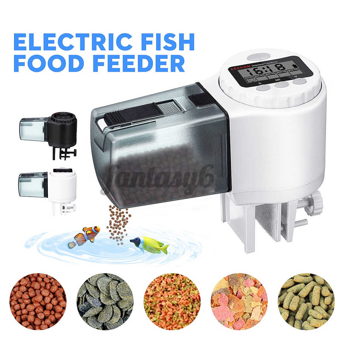 Automatic Auto Digital LCD Fish Food Feeder Timer For Aquarium Tank ...