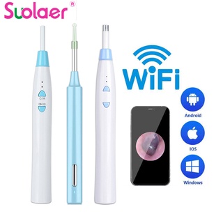 Suolaer ไม้แคะหูกล้องเอนโดสโคปไร้สาย Wifi กําจัดขี้ผึ้ง สําหรับทําความสะอาดหู