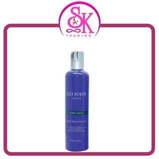 Go hair Extra Milk Treatment Hair โกแฮร์ ครีมน้ำนมสูตรพิเศษบำรุงเส้นผม
250 ml.