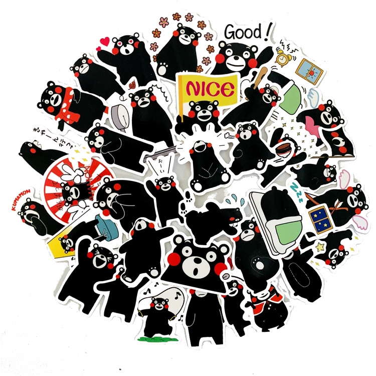 สติ๊กเกอร์ลายญี่ปุ่น Kumamon 36 ชิ้น