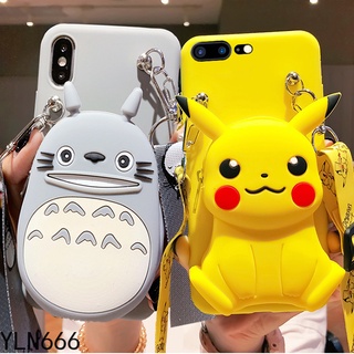 เคสโทรศัพท์มือถือ ลายการ์ตูนปิกาจูน่ารัก พร้อมสายคล้อง สําหรับ Xiaomi Redmi 6A 7 7A 8 8A 8T 9T 9 9A 9C 10 10X 10C NOTE 11 10 10S 9S 9 8 7 Pro 10T 11T 11E