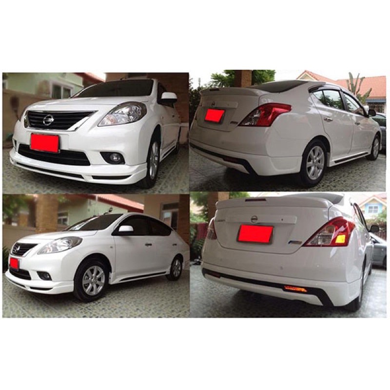 ชุดแต่งสเกิร์ตรอบคัน Nissan Almera SPL นิสสันอัลเมร่า 2012 2013 จากTp-Autopart