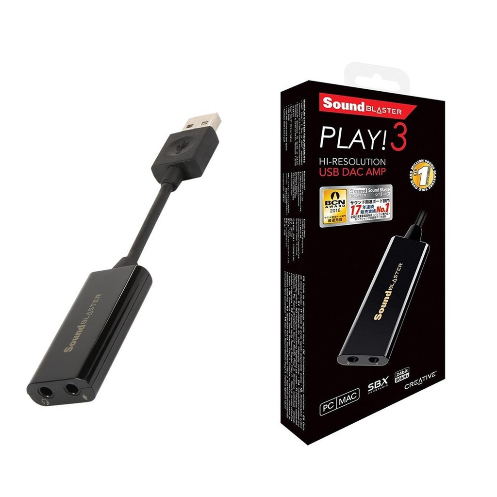 Sound Card ซาวด การ ด Creative Sound Blaster Play 3 ประก น 1 ป Shopee Thailand