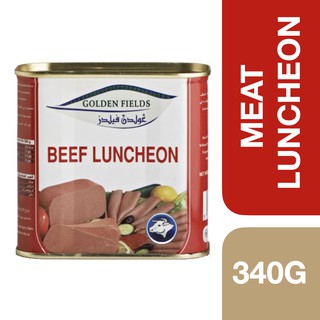 Golden Fields Beef Luncheon 340g ++ โกลเด้นฟีลด์ เนื้อลันชอนกระป๋อง 340 กรัม